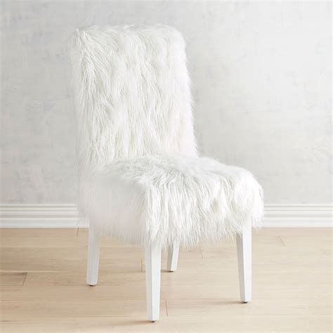 Check out our fur desk chair selection for the very best in unique or custom, handmade pieces from our desk chairs shops. Berkley White Faux Fur Dining Chair | Pier 1 Imports | Luxury office chairs, Dining chairs, Fur ...