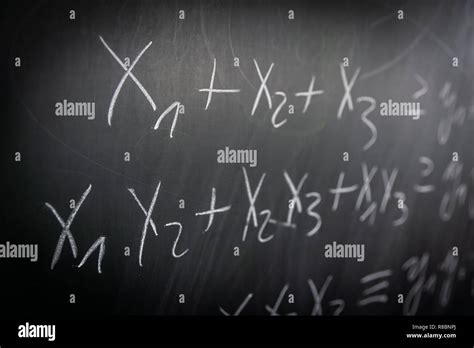 Blackboard Maths Equation Hi Res Stock Photography And Images Alamy