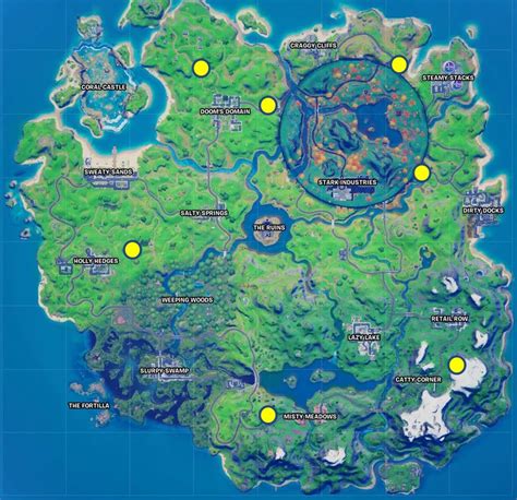 All Fortnite Rift Locations Where To Use And Find Rifts In Fortnite