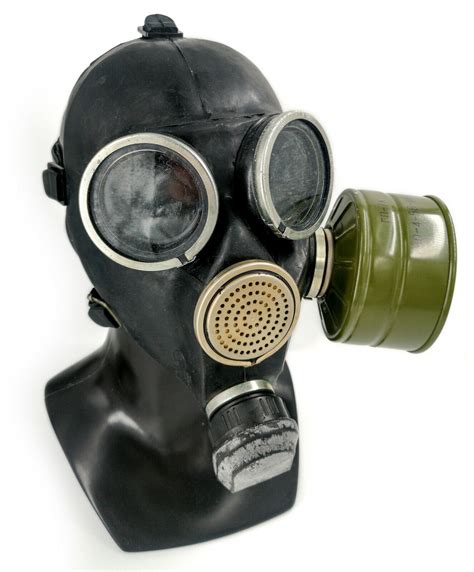 soviet russian gas mask gp 7 black rubber without filter etsy australia