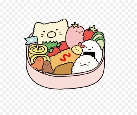 Bento Lunch Clip Art Vector Cute Lunch Box 15001237 Transprent Png