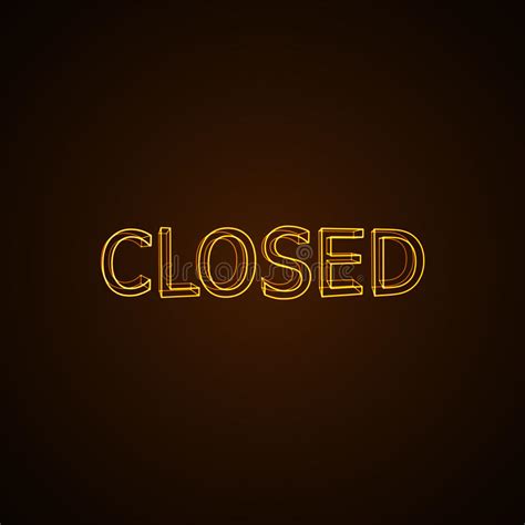 Neon Closed Sign Stock Illustrations 2710 Neon Closed Sign Stock