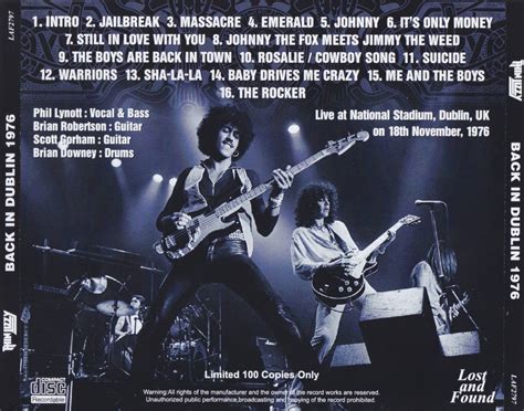 Thin Lizzy Back In Dublin 1976 1cdr Giginjapan