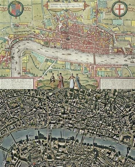 16th Century Map Of London Map