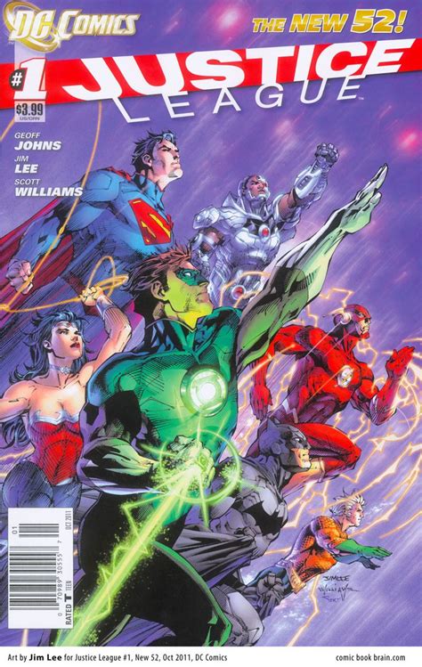 The Justice League 1 The New 52 Comics Jim Lee Art Justice League