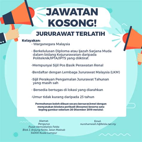 Professional and personable with effective interpersonal skills. Iklan Jawatan Kosong PHF 2 - Yayasan Felda