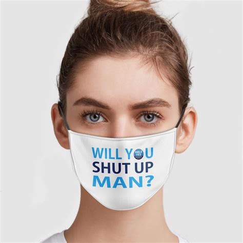 Hale Yes Congress Will You Shut Up Man Face Mask Allbluetees