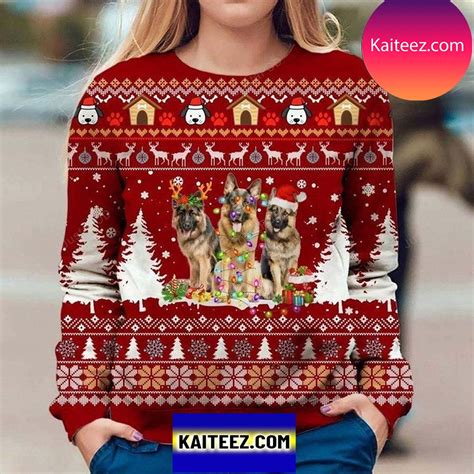 Discounted Price German Shepherd Dog Ugly Christmas Sweater Xmas
