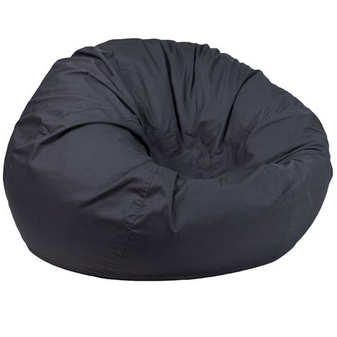 A bean chair without beans: Gray Bean Bag Chair DG-BEAN-LARGE-SOLID-GY-GG | Bizchair.com