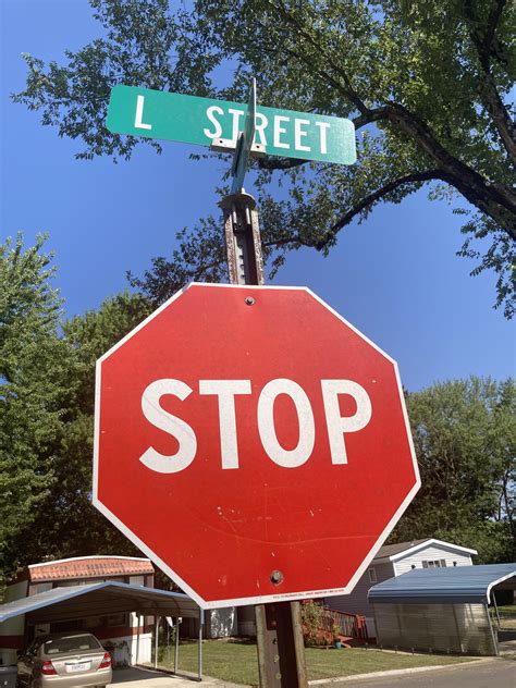 This stop sign is a different font than other stop signs 