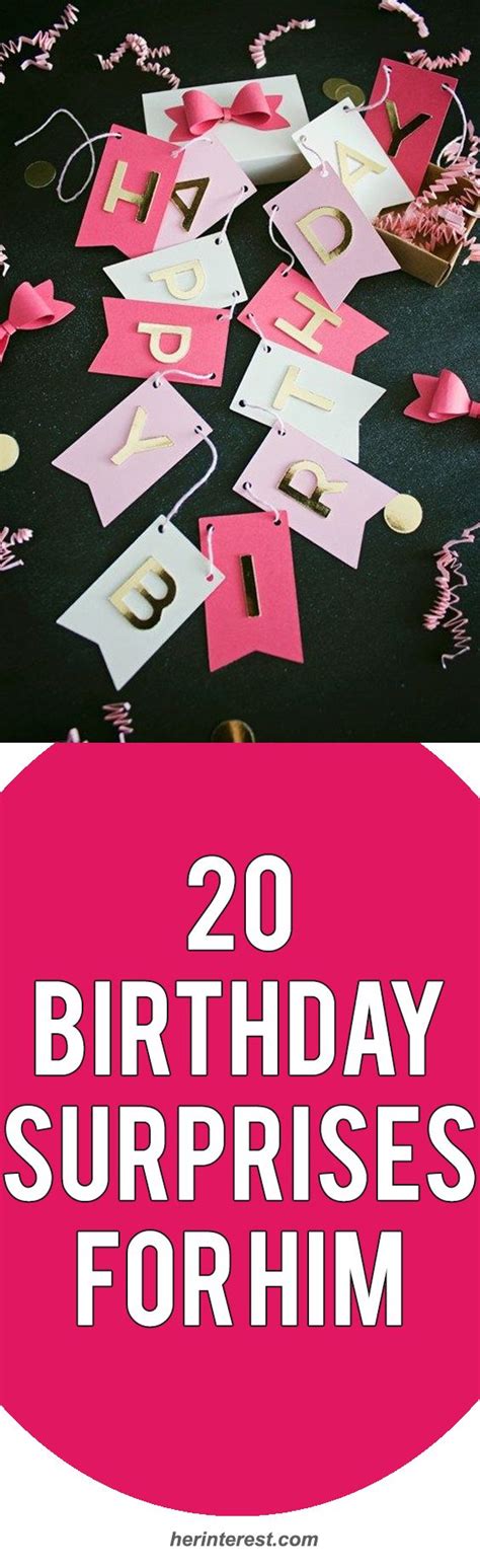 The 25 Best Birthday Surprises For Him Ideas On Pinterest Birthday