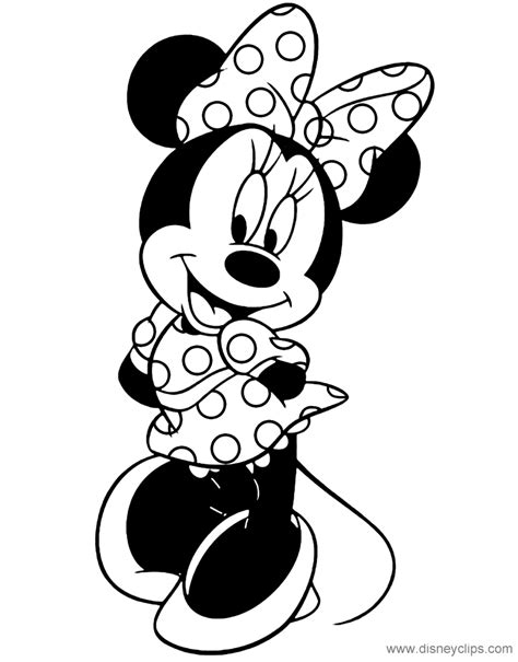 The disney coloring pages called minnie mouse to coloring. Minnie Mouse Coloring Pages | Disney Coloring Book