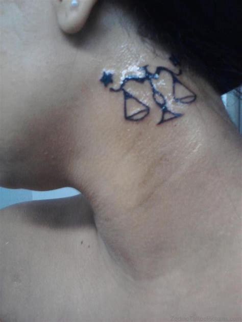 31 Cool Libra Tattoos On Neck Zodiac Tattoo Pictures