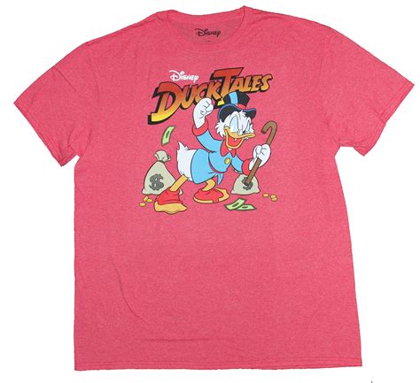 Ducktales Mens T Shirt Uncle Scrooge Standing Under Duck Tales Logo