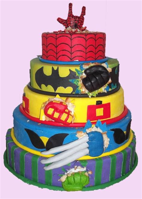 Comic Cake Superhero Cake Cake Cake Creations