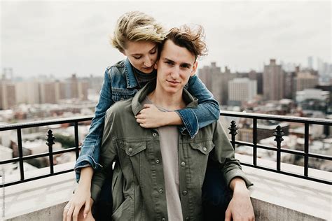Sweet Hipster Couple In New York City By Stocksy Contributor Brett