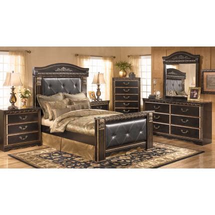 Check spelling or type a new query. Coal Creek 4-Piece Mansion Bedroom Set in Dark Brown