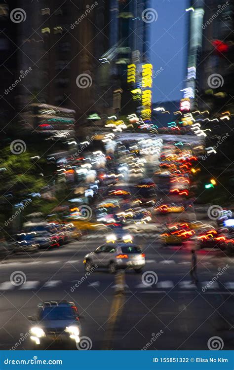 Busy Traffic In New York Stock Photo Image Of Downtown 155851322
