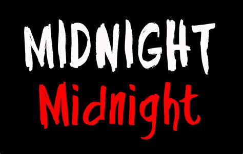 Midnight Font - FontSpace
