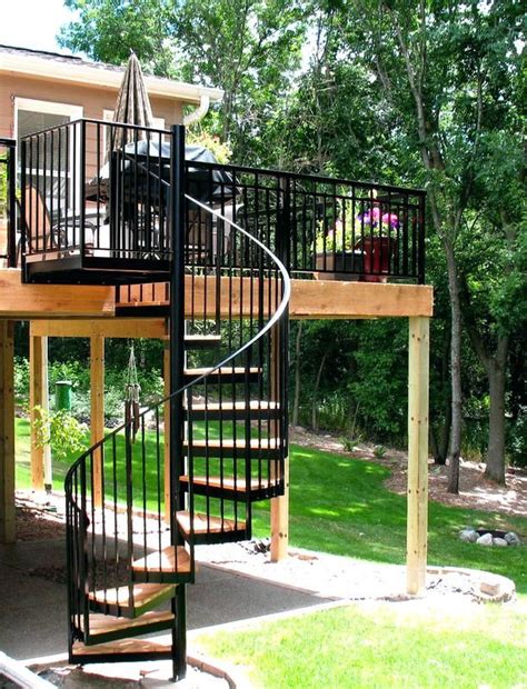 Deck With Spiral Staircase Picture Outdoor Spiral Staircase Kits Prices