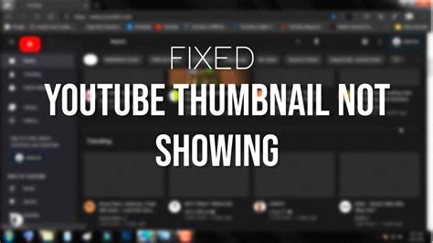 Youtube Thumbnail Not Showing Youtube