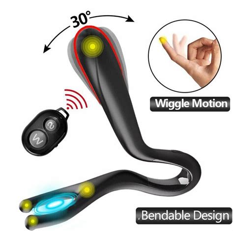 Wiggle Come Hither Motion Vibrating Prostate Massager Anal Vibrator