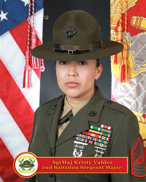 Sergeant Major Kristy Valdez Marine Corps Recruit Depot San Diego