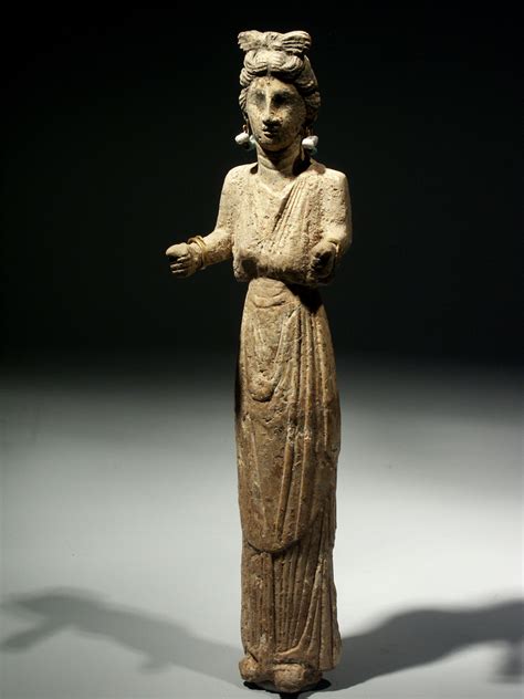 Alexander Ancient Art A Bone Votive Statuette Of A Woman