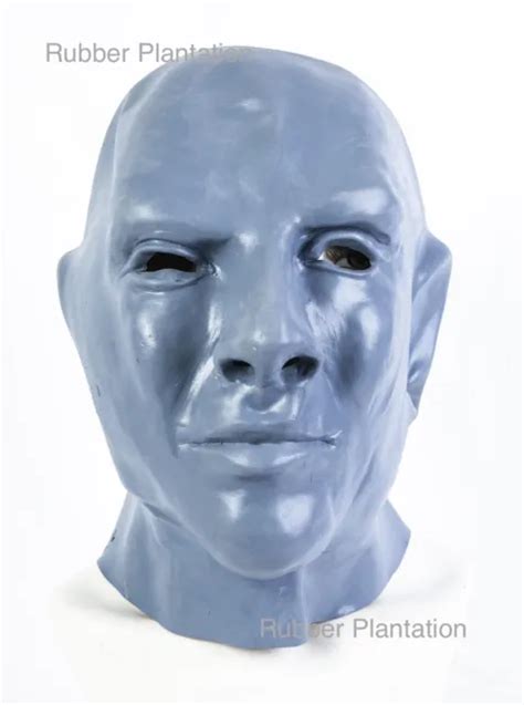 Fantomas Mask Full Head Latex Halloween Fancy Dress Blue 1964 Film Prop