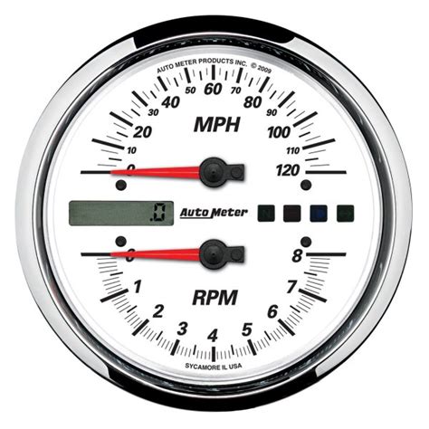Auto Meter® 19467 Pro Cycle Series 4 12 8000 Rpm120 Mph Tachometer