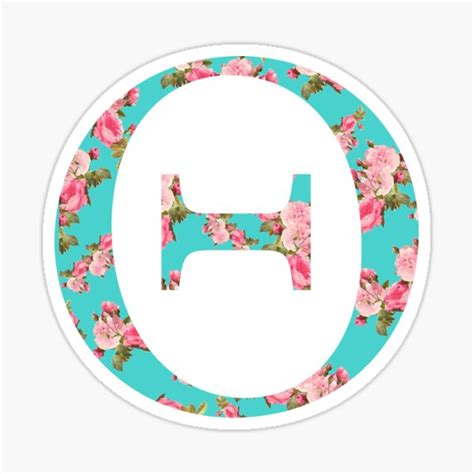 Theta Rose Letter Sticker For Sale By Adventurefinder Redbubble