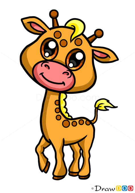 How To Draw Baby Giraffe Cute Anime Animals How To Draw Drawing Ideas Draw Something