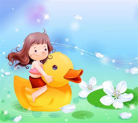 720p Free Download Little Girl Cartoons Cute Hd Wallpaper Peakpx