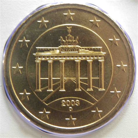 Germany 50 Cent Coin 2003 D Euro Coinstv The Online Eurocoins