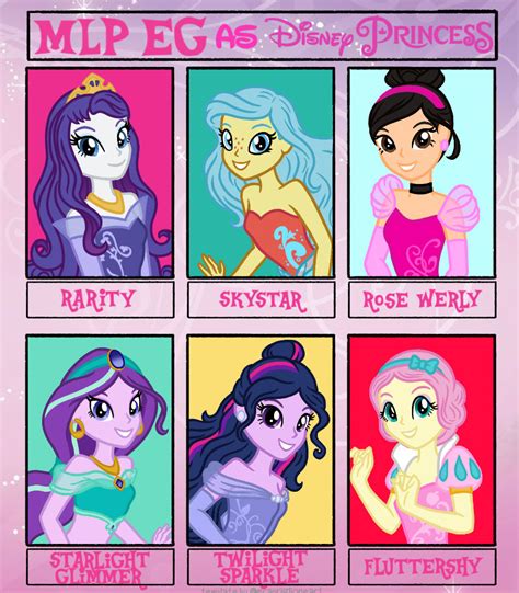 Mlp Eg As Disney Princesses By Wavebreeze234 On Deviantart