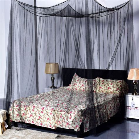 Best quality materials, bulk discounts, travel bag with wheels, & more features come with it. 4 Corner Post Bed Canopy Mosquito Net Full Queen King Size ...