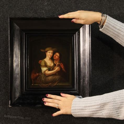 Antiques Atlas Antique Flemish Genre Scene Painting
