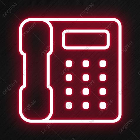 Telephone Icon In Neon Style Telephone Icons Style Icons Neon Icons