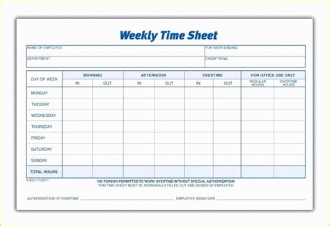Printable Time Sheets Bi Weekly