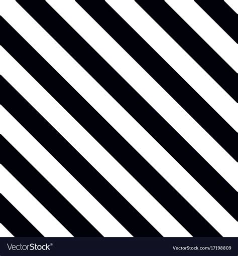 Tile Black And White Stripes Pattern Royalty Free Vector