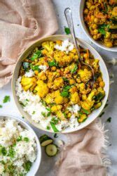 Minute Cauliflower Chickpea Curry Vegan Two Spoons