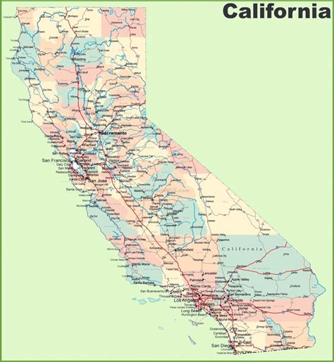 Northern California Counties Map