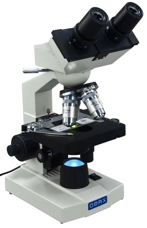 One of the lens system formed an enlarged image of the object and the second lens system magnifies the image. OMAX Microscope 40X-1000X Lab Binocular Biological ...
