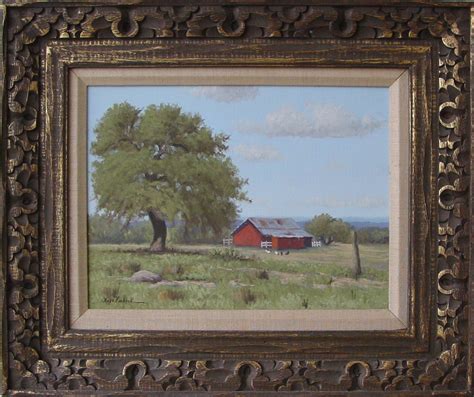 Hugo Herbeck Texas Landscape 418 Texas Art Vintage Texas Paintings