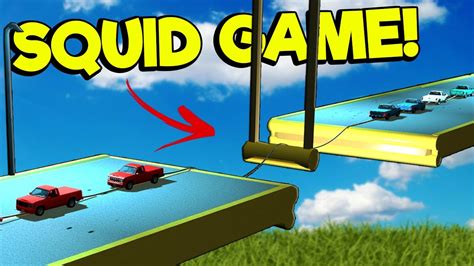 We Played Squid Game Tug Of War In Beamng Drive Mods Youtube