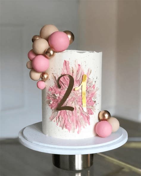 21st Birthday Cake Dough And Cream