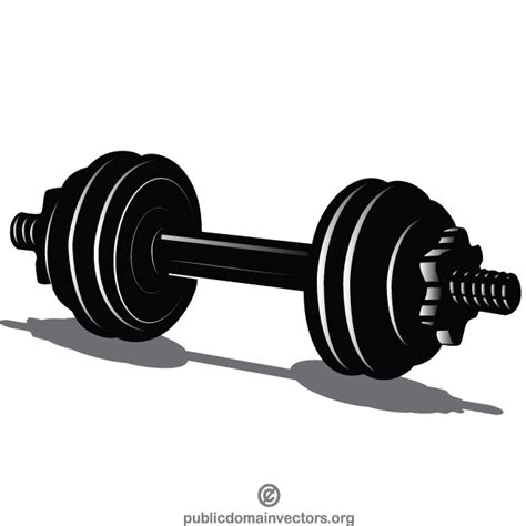 Dumbbell Silhouette Royalty Free Stock Svg Vector And Clip Art