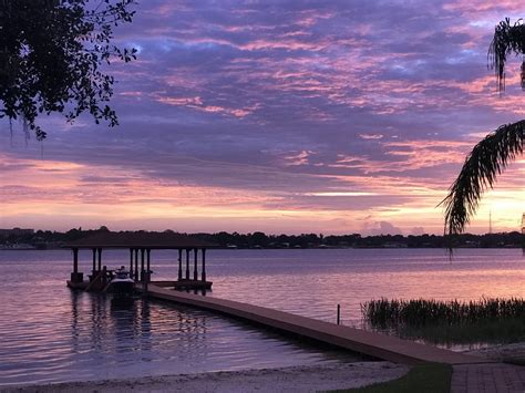 New Relaxing Sunset Retreat On Lake Clay With Private Dock And Beach Lake Placid Fl