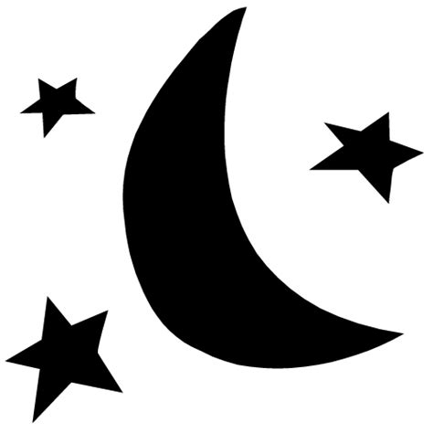 Moon Black And White Photos Of Moon And Stars Outline Clip Art Black