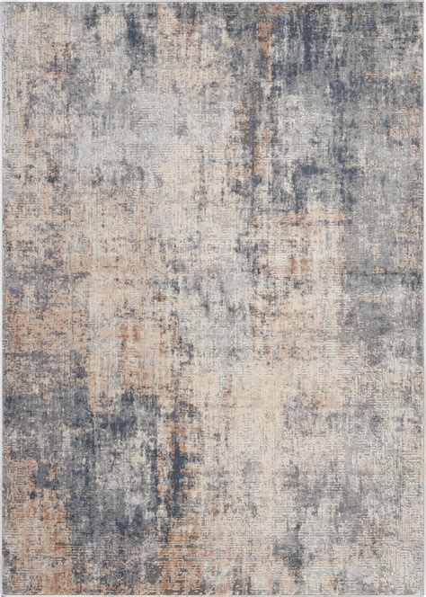 Nourison Rustic Textures Abstract Greybeige Area Rug